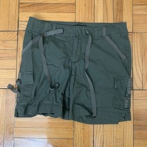 Green hiking shorts